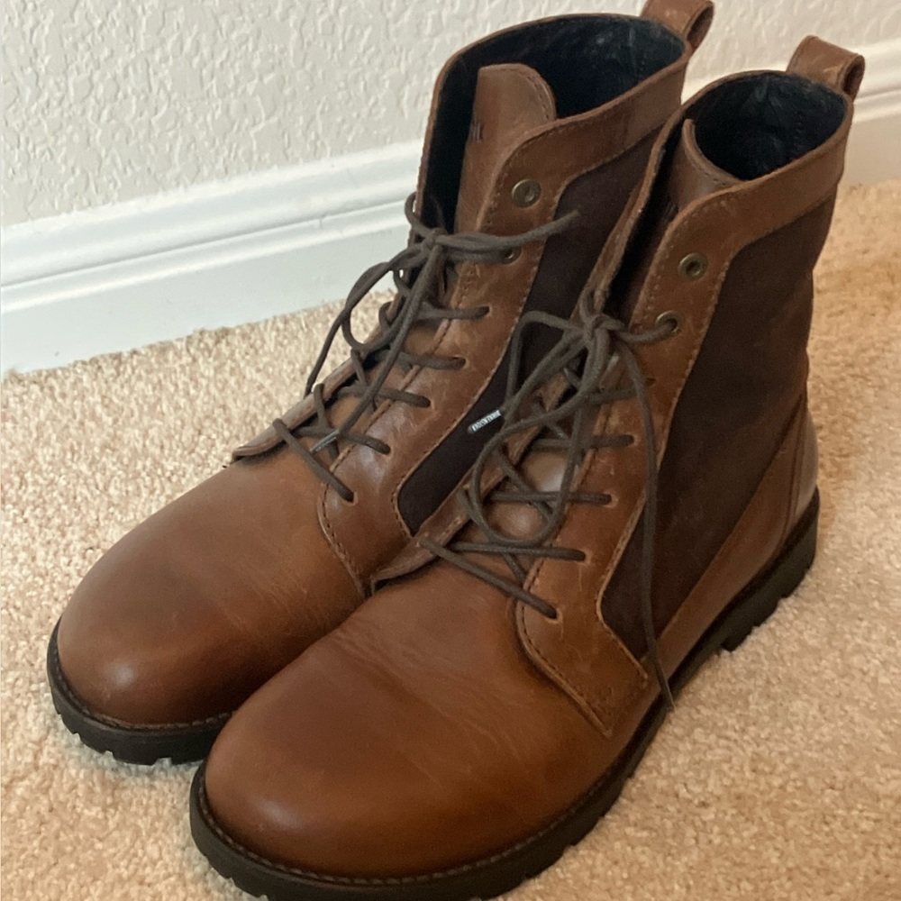 Birkenstock brown leather boots size 41 narrow (womens 10)